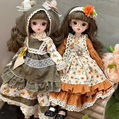 BJD6分30厘米洋娃娃女孩玩具玩偶换装娃衣天使公主公仔生日礼物