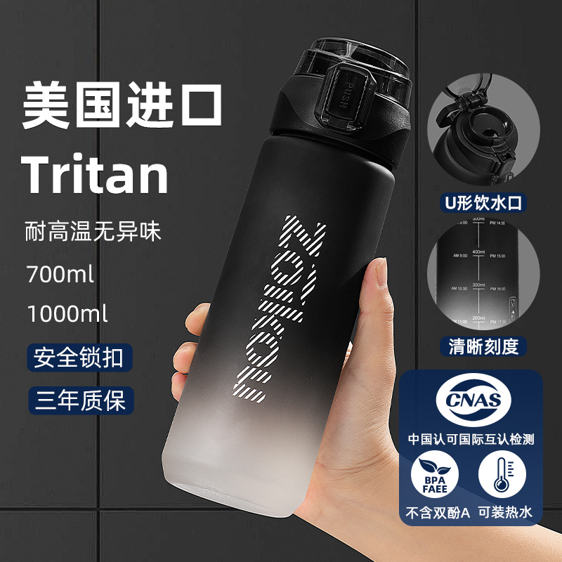 2024新款运动便携tritan水杯防摔