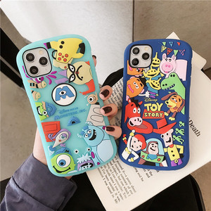 卡通可爱小蛮腰动漫插画巴毛怪适用11Pro/Max苹果X/XS/XR/SE手机壳iPhone7/8plus/9个性创意全包硅胶防摔软壳