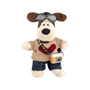 可爱掌门狗公仔汽车车载后备箱玩偶摩托电动车头尾部摆件装饰贴