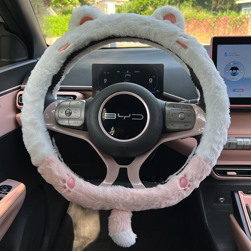 2024新款方向盘把套方向盘毛绒