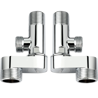 淋浴龙头加长加宽一分两路曲角