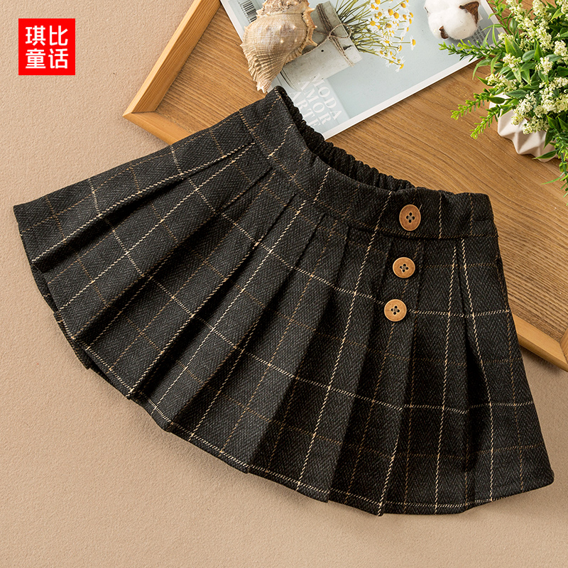 女童百褶裙琪比童话洋气