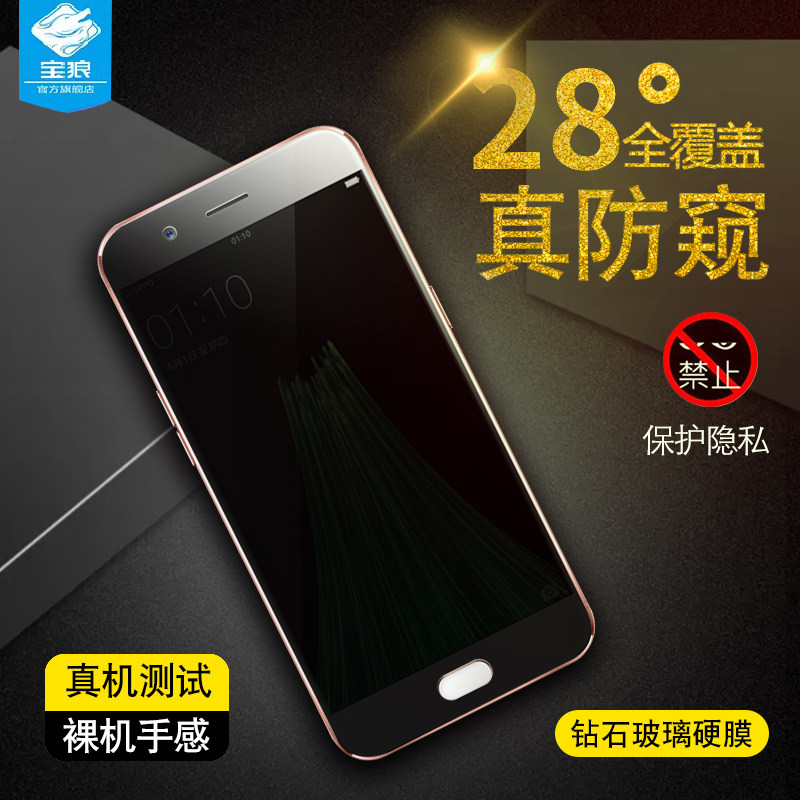 OPPO保护隐私抗指纹防窥钢化膜