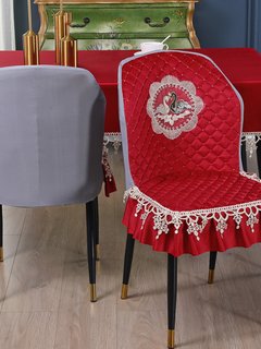 2023新款餐桌布椅子套罩扇形弹力加厚通用餐凳套家用座椅套