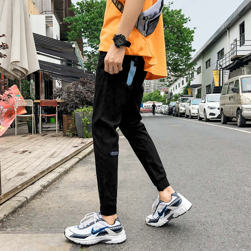 cargo工装裤男潮牌ins修身束脚秋季男生九分韩版潮流百搭学生休闲热销401件限时2件3折