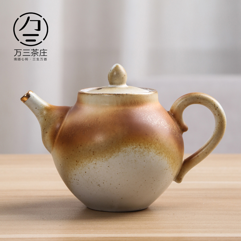 老陶窑变 日式复古陶壶