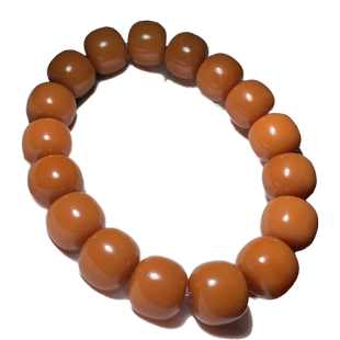 自然风化老菩提根老型桶佛珠单圈手串男女士白玉菩提子文玩手工