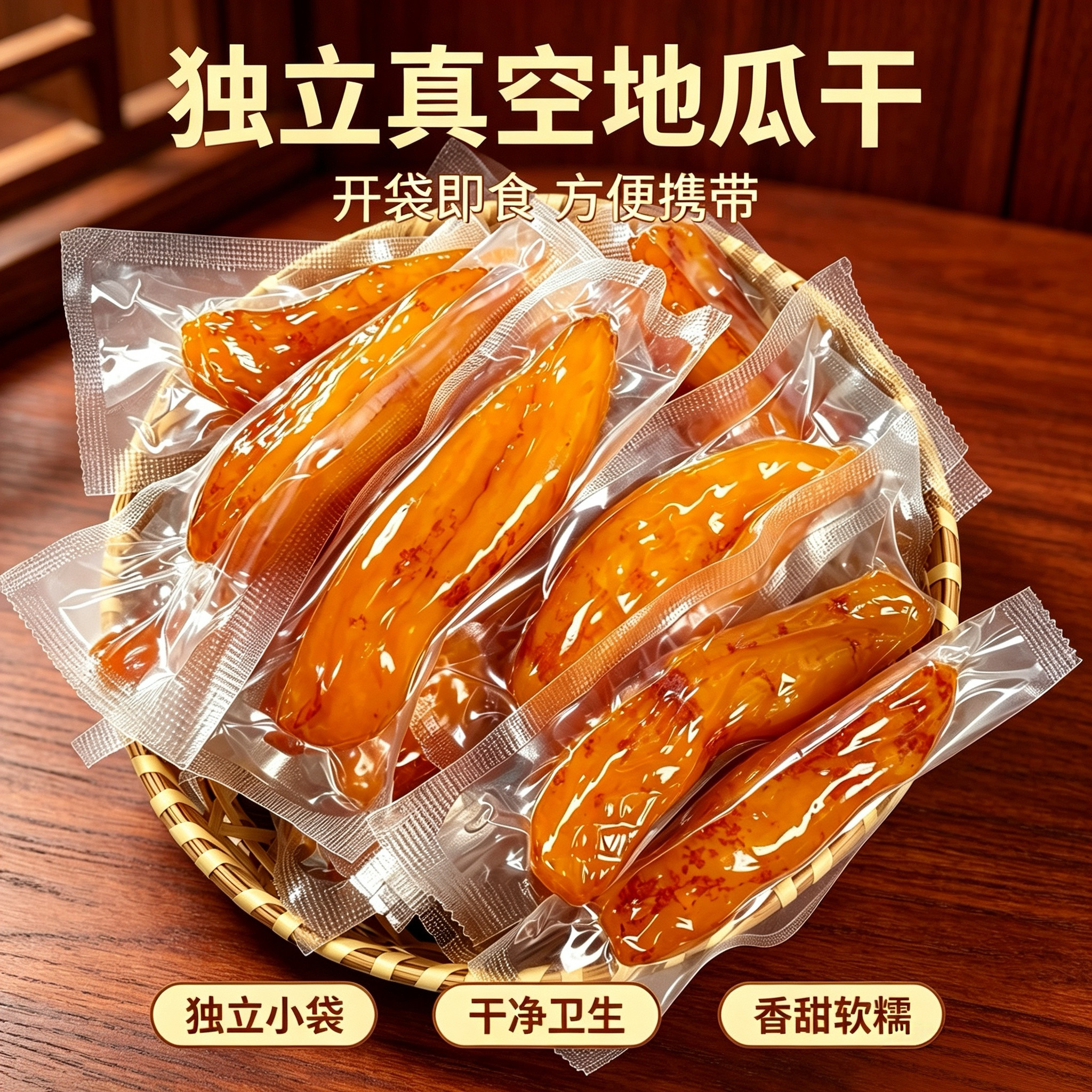软糯倒蒸红薯干低脂代餐粗粮休闲解馋即食零食