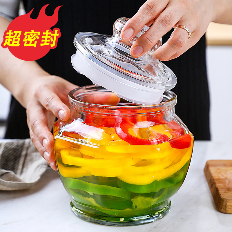 玻璃密封罐储物瓶食品级厨房家用