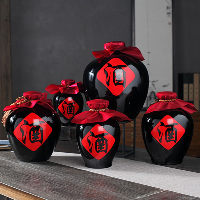 陶瓷1斤2斤3斤50斤存酒坛子