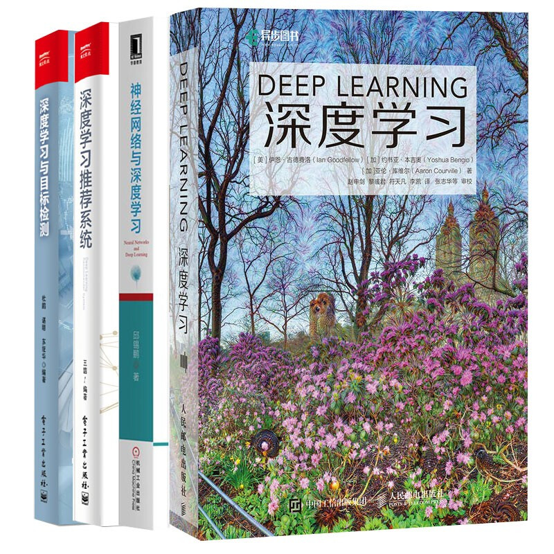 【全套4册】深度学习花书deep learning+深度学习推荐系统+与目标检测+神经网络与深度学习Ai人工智能算法书籍王喆邱锡鹏等著_虎窝淘
