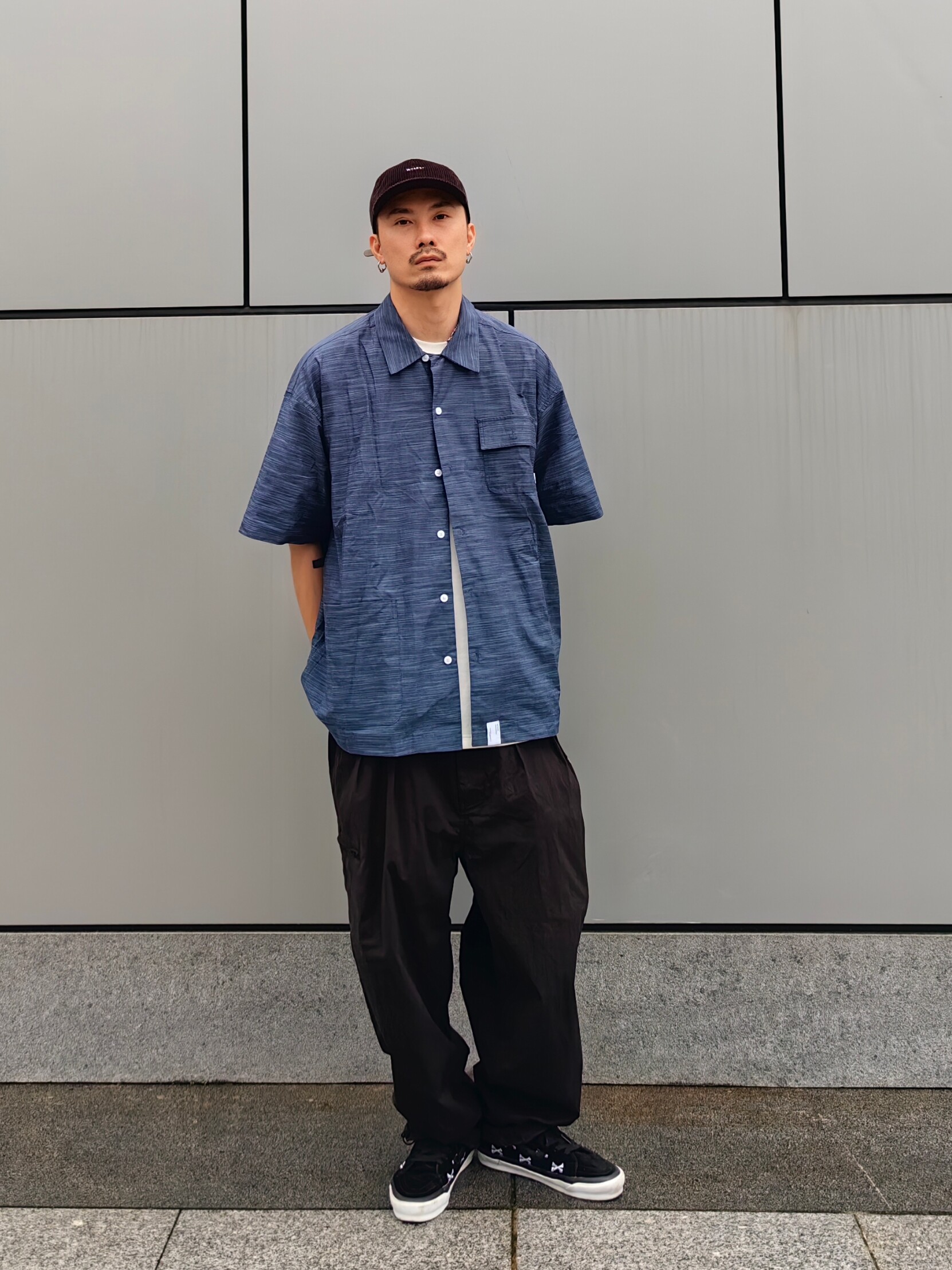 CAMDRCE古巴领短袖日系夏季衬衫