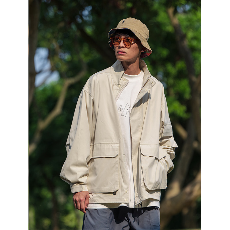 秋季宽松日系机能风夹克