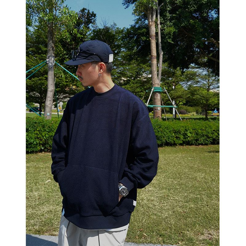 赛络纺530g日系圆领卫衣Camd