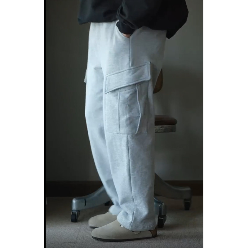 多口袋工装保暖百搭日系休闲卫裤