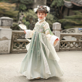 冬季 汉服女童冬装 襦裙女宝拜年服加厚2025新款 儿童古风古装 新中式