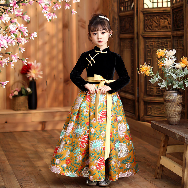 拜年服女童汉服冬装新年装中国风旗袍儿童唐装宝宝长袖古装秋冬款,童装/婴儿装/亲子装,唐装,淘宝优惠券,粉丝福利购,淘宝优惠卷