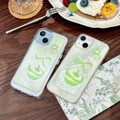 适用苹果安卓青苹果透明手机壳