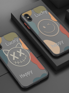 开心笑脸适用iphonex手机壳xr苹果x保护套xs个性xsmax新款肤感iphonexr女男iphonexs个性创意卡通潮牌xmax潮