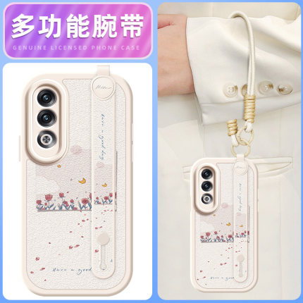 星球玫瑰适用OPPOK12手机壳k11/k11x小羊皮k10pro新款k10x腕带斜挎挂绳k7女款k12硅胶oppok11可背oppo网红k10