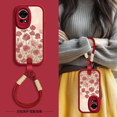 10z女款 虞美人适用华为nova14手机壳nova13pro小羊皮nove10新款 novo12ultra夏天斜挎挂绳12活力版 11SE网红