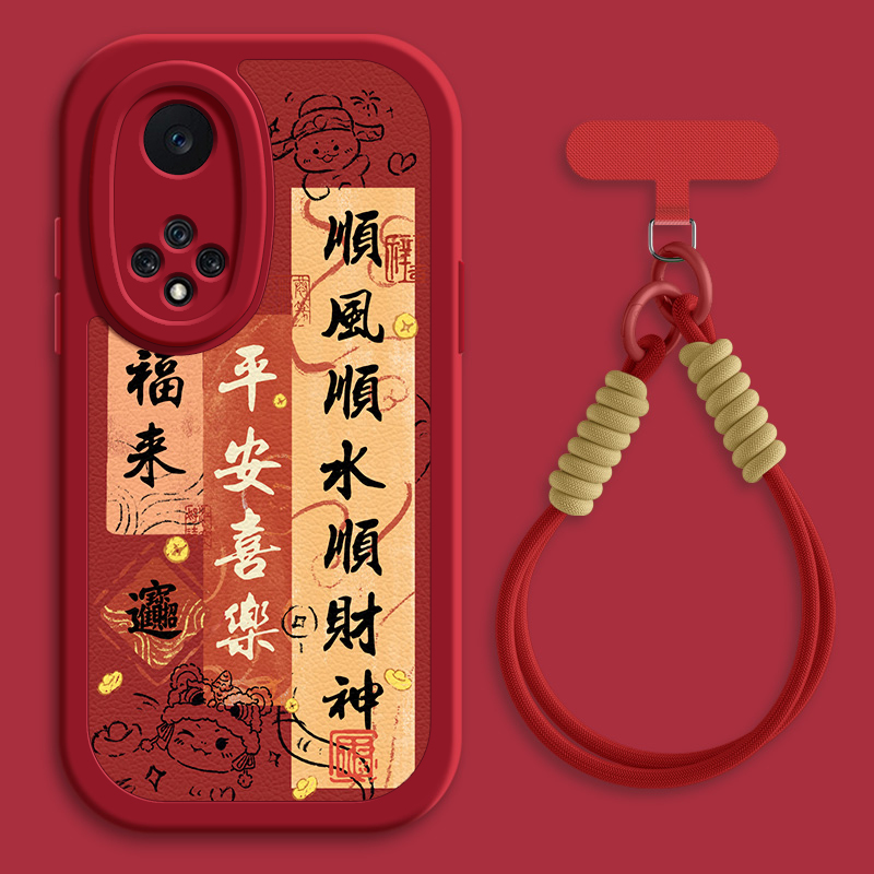 顺财神适用华为nova9pro手机壳nova8小羊皮nove7/6/5/4新款8se活力版5z秋冬斜挎挂绳novo5ipro女款5i网红5T