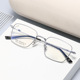 超轻纯钛全框眼镜架复古方形时尚 镜框潮流眼镜可配防蓝光近视镜架