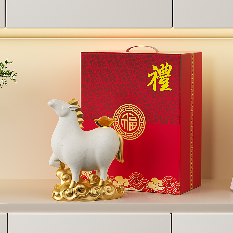 马上有钱办公室摆件乔迁开业礼物