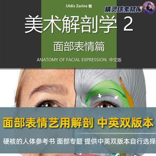 人体参考书 面部表情艺用解剖 硬核 本 面部专题 中英双版