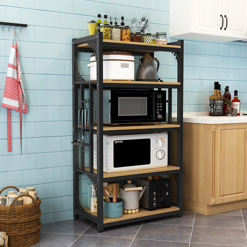 落地多层烤箱调料收纳厨房置物架