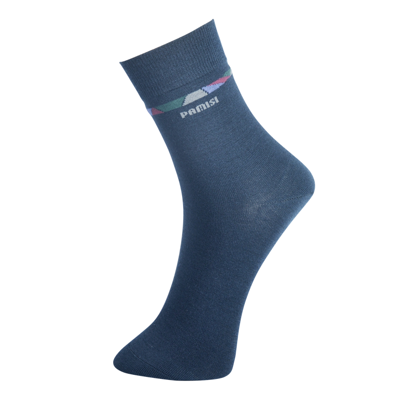 帕米斯四季丝光羊毛袜男士保暖抗菌防臭袜 时尚高筒春夏男袜棉袜