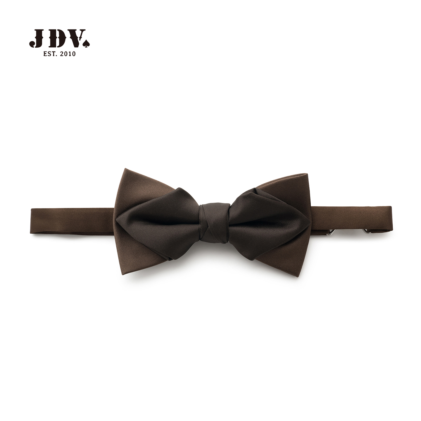 JDV商场同款咖啡色男士西装领结