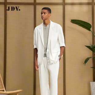 单排扣西装 新品 外套男SMSAS03 老钱风休闲西服206春季 JDV商场同款
