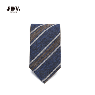 JDV春秋撞色条纹通勤商务宴会复古格调领带WAF5701