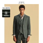 春秋新品 商场同款 绿色单排扣正装 JDV男装 西装 西服外套SMM4007