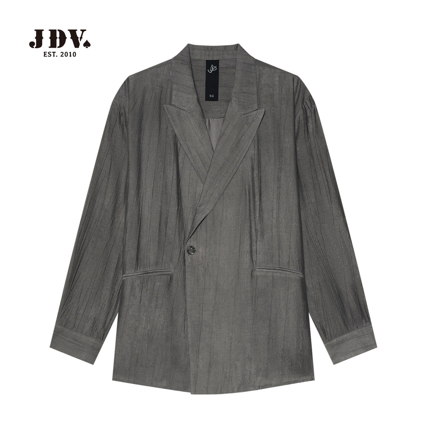 JDV灰色单排扣西装外套