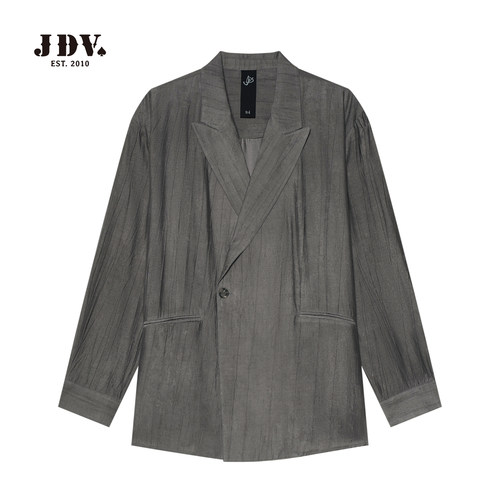 JDV灰色单排扣西装外套