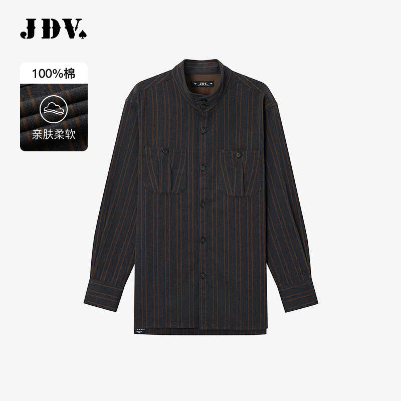 JDV商场同款纯棉长袖休闲衬衫