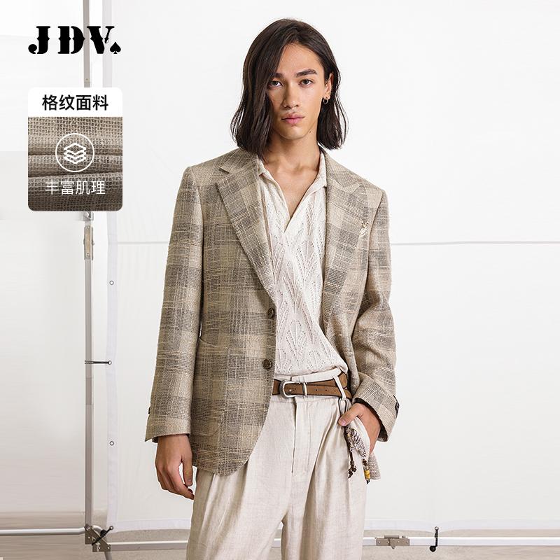 JDV商场同款格纹男士西装外套