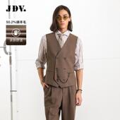 商场同款 春秋新款 棕色绵羊混纺男士 JDV男装 西装 马甲SFV5005