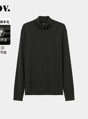 JDV商场同款秋冬新款纯色高领绵羊毛衫针织衫打底毛衫WOT4204