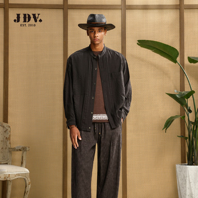 JDV商场同款款休闲衬衫2026年春季新款宽松舒适透气男装SICAS16