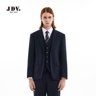 西装 JDV男装 商务正装 新款 质感藏宽松青色西服外套WMM5021 春秋季