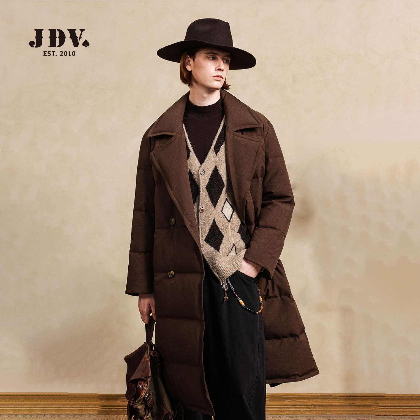 JDV商场同款羽绒服秋冬复古保暖防风中长款男休闲时尚外套WDW5345,男装,羽绒服,淘宝优惠券,粉丝福利购,淘宝优惠卷