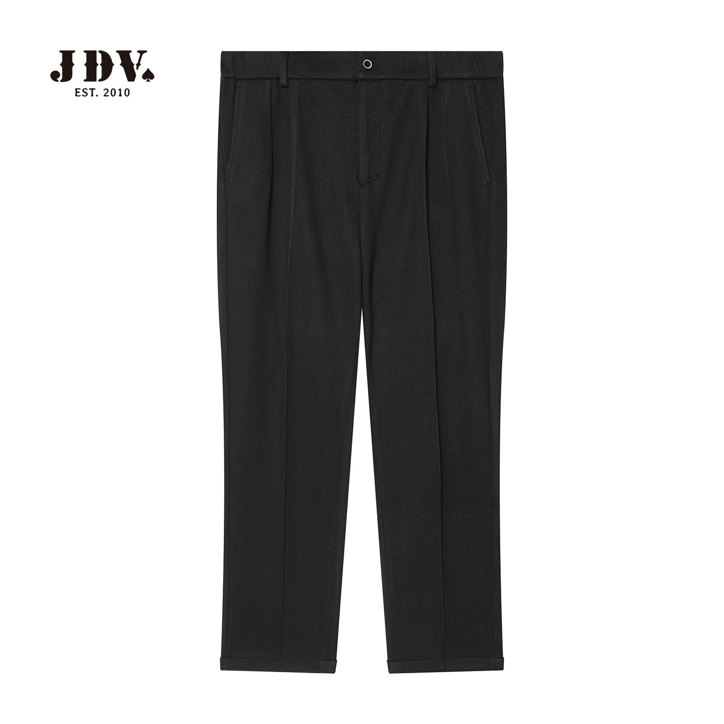 JDV男装商场同款直筒休闲裤秋季新款男士简约宽松九分裤WPN56S2