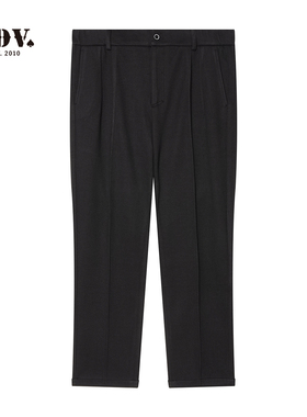 JDV男装商场同款直筒休闲裤春季新款男士简约宽松九分裤WPN56S2