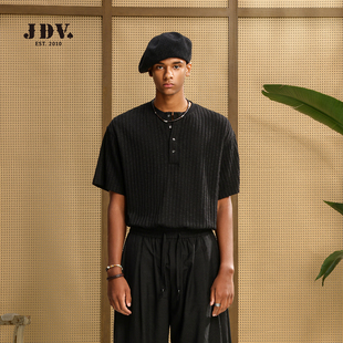 JDV商场同款宽松休闲短袖T恤2026春季新品质感舒适男装STTA183