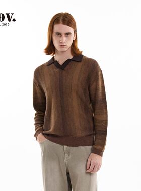 JDV男装POLO领针织衫春秋季新款纯棉休闲时尚百搭男士毛衣WOT5644