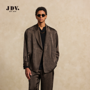 夹克戗驳领西服男装 JDV复古休闲西装 商场同款 新品 薄外套 2025秋季